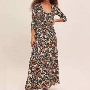 Anthropologie Maeve Omya Maxi Dress Size S